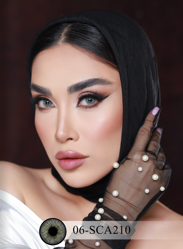 لنز چشم هرا مدل سالانه 06 کد SCA210 رنگ طوسی سبز روشن بدون دور